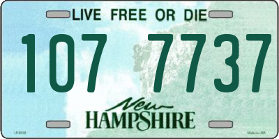 NH license plate 1077737