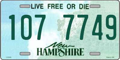 NH license plate 1077749