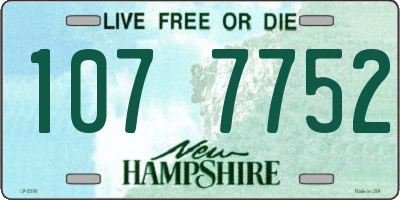 NH license plate 1077752