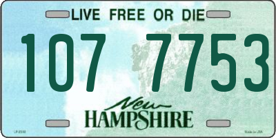 NH license plate 1077753
