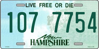NH license plate 1077754