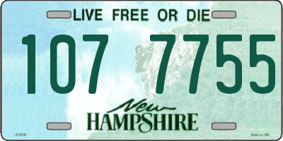 NH license plate 1077755