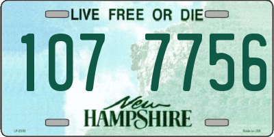 NH license plate 1077756