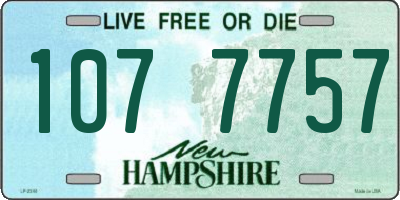 NH license plate 1077757