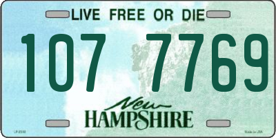 NH license plate 1077769