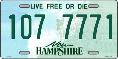 NH license plate 1077771