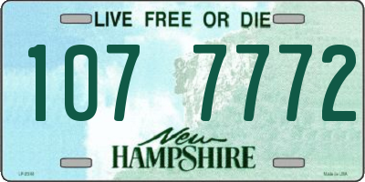 NH license plate 1077772