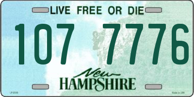 NH license plate 1077776