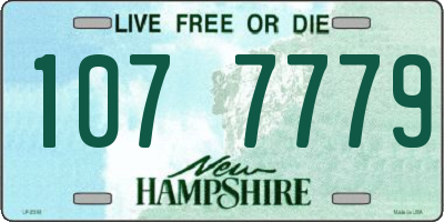 NH license plate 1077779