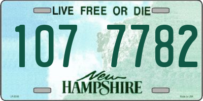 NH license plate 1077782