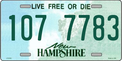 NH license plate 1077783