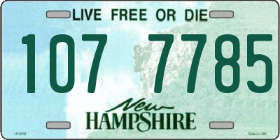 NH license plate 1077785