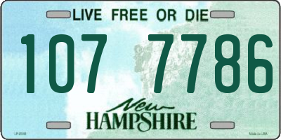 NH license plate 1077786