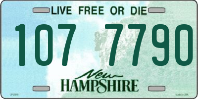NH license plate 1077790