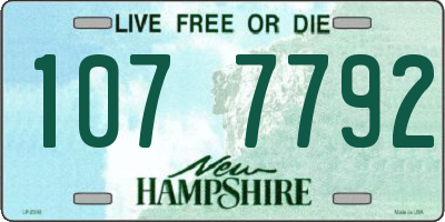 NH license plate 1077792