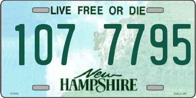 NH license plate 1077795