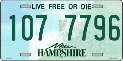 NH license plate 1077796