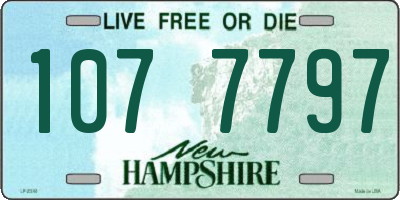 NH license plate 1077797