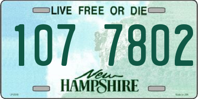 NH license plate 1077802