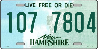 NH license plate 1077804