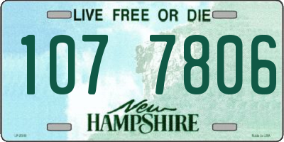 NH license plate 1077806