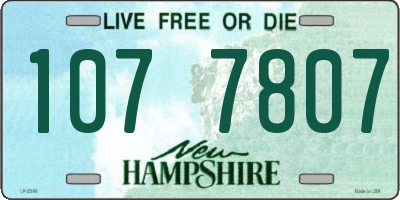 NH license plate 1077807