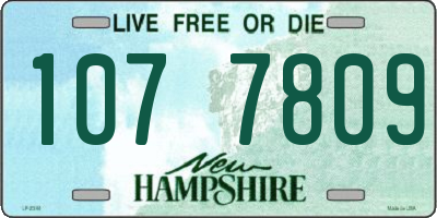 NH license plate 1077809