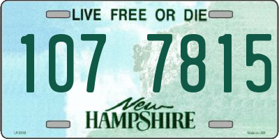 NH license plate 1077815