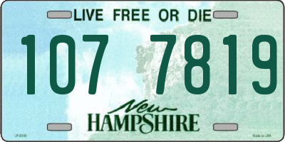 NH license plate 1077819