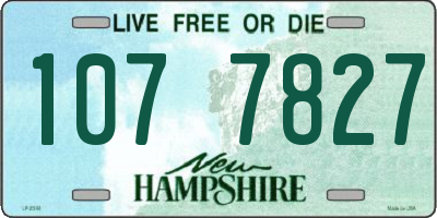 NH license plate 1077827