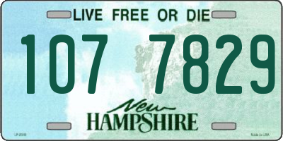 NH license plate 1077829