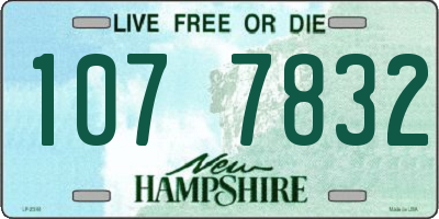 NH license plate 1077832