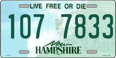 NH license plate 1077833