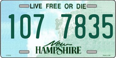 NH license plate 1077835