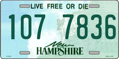 NH license plate 1077836