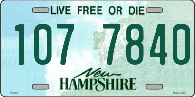 NH license plate 1077840