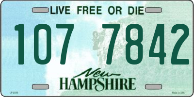 NH license plate 1077842