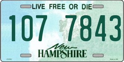 NH license plate 1077843