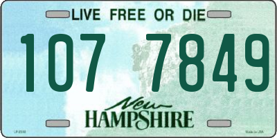 NH license plate 1077849