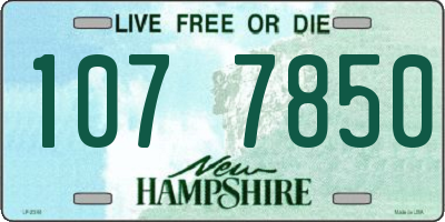 NH license plate 1077850