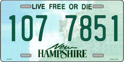 NH license plate 1077851