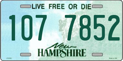 NH license plate 1077852