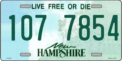 NH license plate 1077854