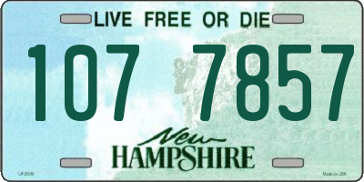 NH license plate 1077857