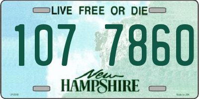 NH license plate 1077860