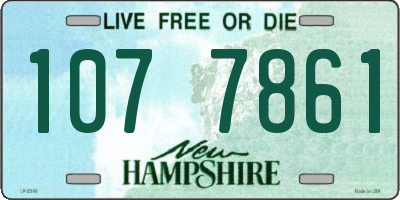 NH license plate 1077861