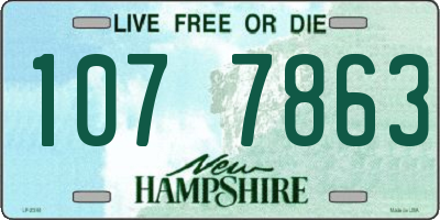 NH license plate 1077863