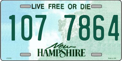 NH license plate 1077864