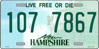 NH license plate 1077867