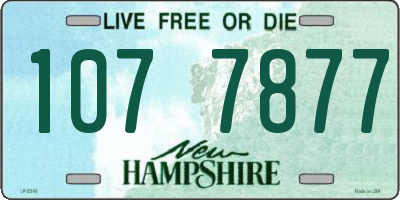 NH license plate 1077877